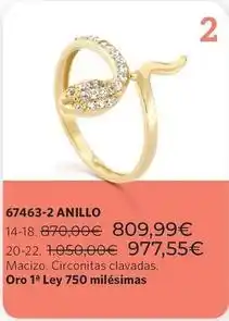 Cristian Lay 67463-2 anillos oferta