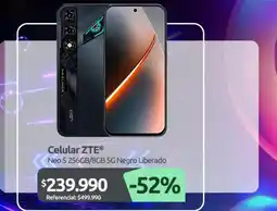 PC Factory Zte - celular neo 5 256gb/8gb 5g negro liberado oferta