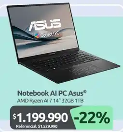 PC Factory Asus - notebook oferta
