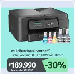 PC Factory Brother - multifuncional tinta continua dcpt730dw wifi direct oferta
