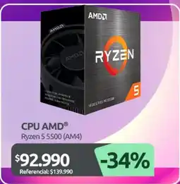 PC Factory Amd - ryzen 5 5500 (am4 oferta