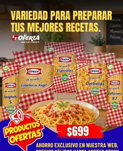 La Oferta Carozzi - variedad para preparar tus mejores recetas oferta