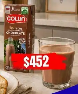 La Oferta Colun - leche semidescremada chocolate oferta