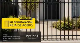 Constructor Sodimac Kit de instalación reja de acero oferta