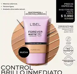 L'Bel Control - forcever matte base oferta