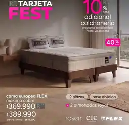 Ripley Flex - cama europea oferta