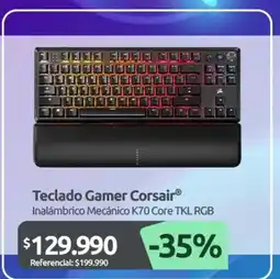 PC Factory Corsair - teclado gamer oferta