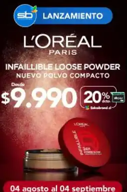 Salcobrand L'oréal - infaillible loose powder nuevo polvo compacto oferta