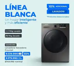 Paris Samsung - lavadora-secadora frontal oferta