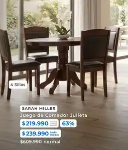 Paris Miller - juego de comedor julieta oferta