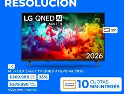 Paris Lg - mini led smart tv qned ai evo 4k 2026 oferta