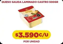 Comercial Castro Queso gauda laminado oferta
