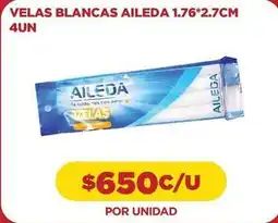 Comercial Castro Velas blancas oferta