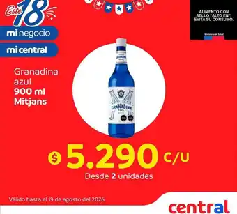 Mitjans - granadina azul
