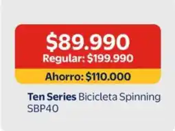 Lider Ten series bicicleta spinning sbp40 oferta