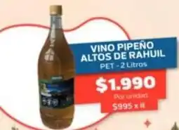 Super Ganga Vino pipeno altos de rahuil oferta