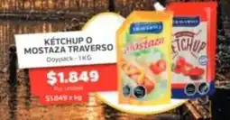 Super Ganga Traverso - ketchup o mostaza oferta