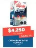 Super Ganga Soprole - crema para batir oferta