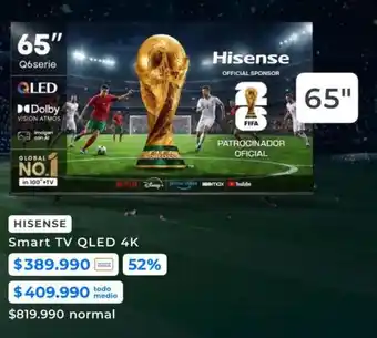 Hisense - smart tv qled 4k