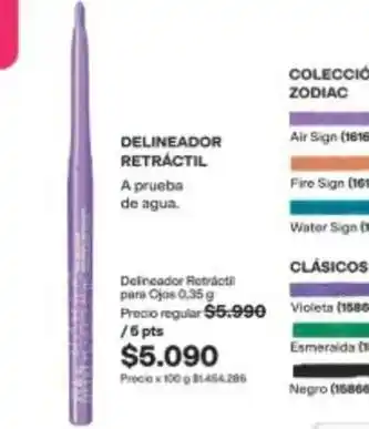 Avon Esmeralda - delineador retractil oferta