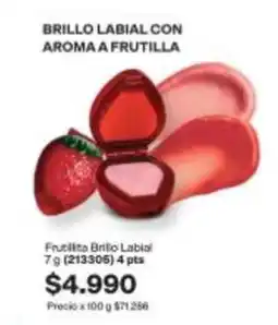 Avon Frutilla brilo labial 7g oferta