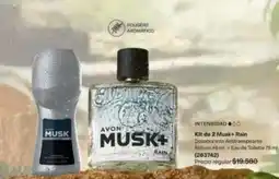 Avon Kit de 2 muskie rain oferta
