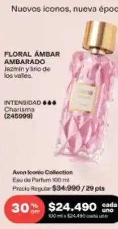 Avon Uno - floral ambar ambarado oferta