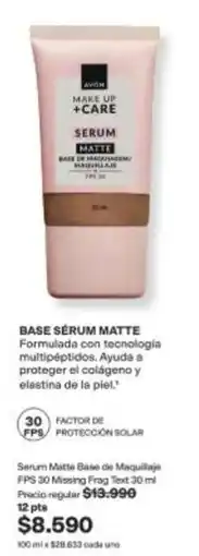 Avon Up - base serum matte oferta