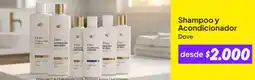 Unimarc Dove - shampoo y acondicionador oferta