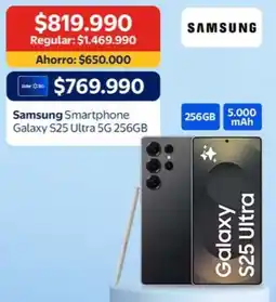 Lider Express Samsung - smartphone galaxy s25 ultra 5g 256gb oferta
