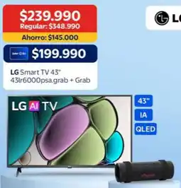 Lider Express Lg - smart tv 43'' 43'' 600ppsa.grab + grab oferta