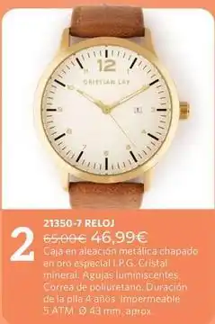 Cristian Lay Cristal - 21350-7 reloj oferta