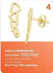 Cristian Lay 67617-8 pendientes oferta