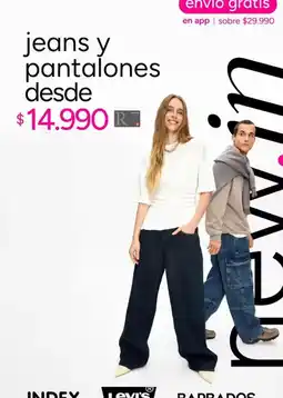 Ripley Jeans y pantalones desde oferta
