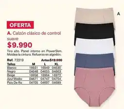 Leonisa Control - calzon clasico de suave oferta