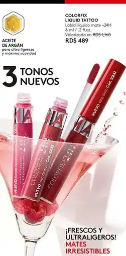Ésika Liquid tattoo oferta