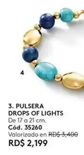 Ésika Pulsera drops of lights oferta