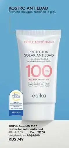 Ésika Daily - max protector solar antiedad oferta