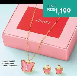 Ésika Fino esmalte con glitter y perlas finart oferta