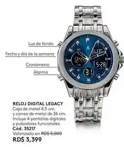 Ésika Legacy - reloj digital oferta