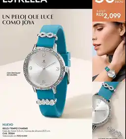 Ésika Metal - reloj tempo charms oferta
