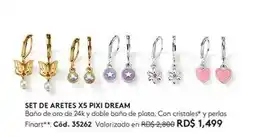 Ésika Set de aretes x5 pixi dream oferta