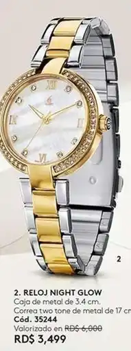 Ésika Metal - reloj night glow oferta