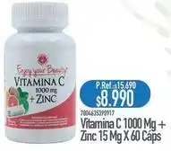 Nautica Vitamina c + zinc 15 mg x 60 caps oferta