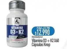 Nautica Vitamina d3 + k2 x60 capsulas oferta