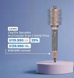 Paris Gama italy - cepillo secador multistyler 9 en 1 uniq flow oferta