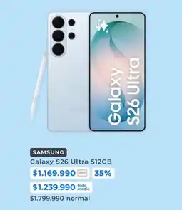 Paris Samsung - galaxy s26 ultra 512gb oferta