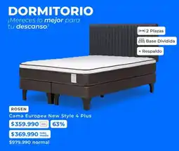 Paris Rosen - cama europea new style 4 plus oferta