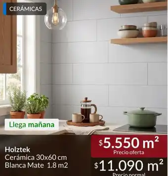 Holztek - ceramica blanca mate