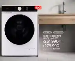 Ripley Midea - lavadora secadora mif-095 oferta